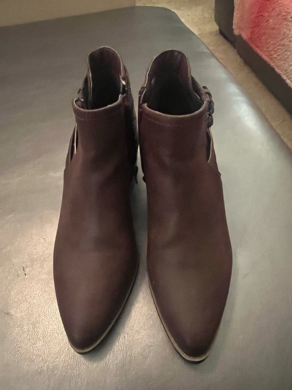 Maurices Brown Pointed Ankle Booties